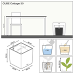   () Lechuza () Cube Cottage 30 -
