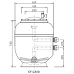    Evospace Galaxia .610 , DN40, H=735 , 