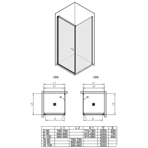    Kolpa Andromeda D 90 UNI SBR/1, silver brill transparent