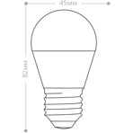    (LED) E27 Feron LB-95 16LED(7W) 2700K G45