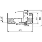    Coraplax   2 1/2'' .75 